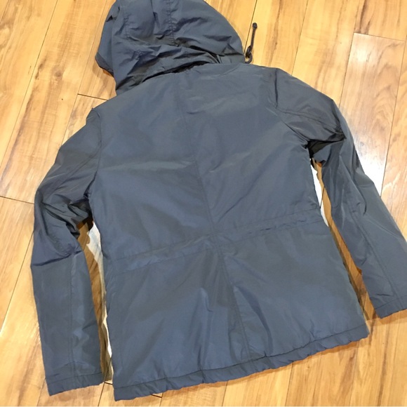 H&M winter coat jacket lined snow rain puffer small grey gray blue - Picture 11 of 14